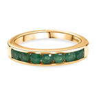 D'Joy AA Smaragd Ring 925 Silber 750 Gelb Vergoldet (Größe 20.00) ca. 0,80 ct