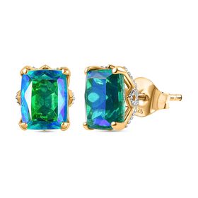 Pfau Triplett Quarz Ohrringe - 4,55 ct.