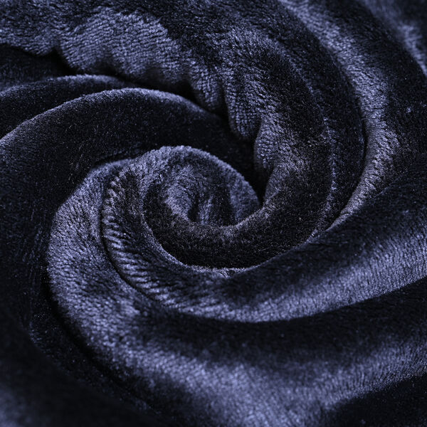 Superweiche Decke aus Sherpa und Flanell, Schwarz-Beige image number 5