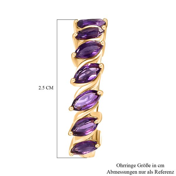 Afrikanische Amethyst-Ohrringe - 3,11 ct. image number 5