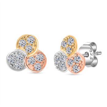 LUXURIANT SI-GH Labor Diamant dreifarbige Ohrringe - 0,50 ct.