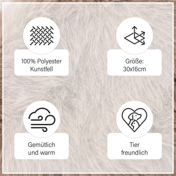 Hut aus Kunstfell, Grau image number 6