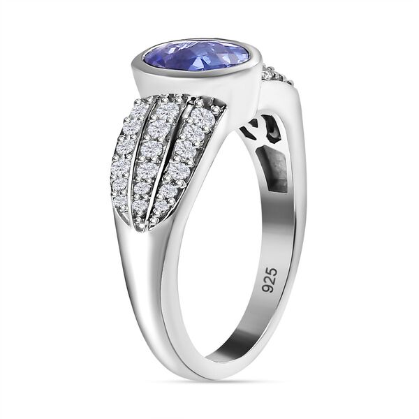 AA Tansanit und Zirkon Ring - 1,94 ct. image number 5