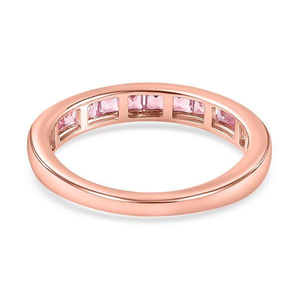 Rosa Saphir-Ring, 925 Silber rosévergoldet, ca. 0,78 ct image number 6