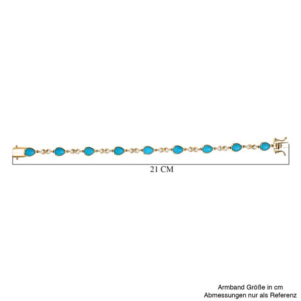 D'Joy AA Sleeping Beauty Türkis und Zirkon Armband image number 5