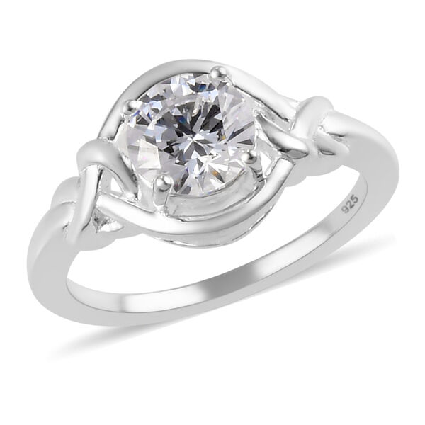 LUSTRO STELLA - feinster Zirkonia-Ring, 925 Silber  ca. 1,83 ct image number 4
