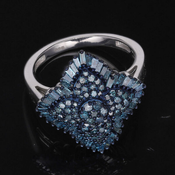 Blauer Diamant-Ring - 1 ct. image number 2