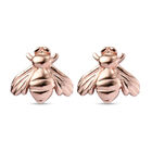 Honigbiene Ohrstecker 925 Silber ros&eacute;vergoldet