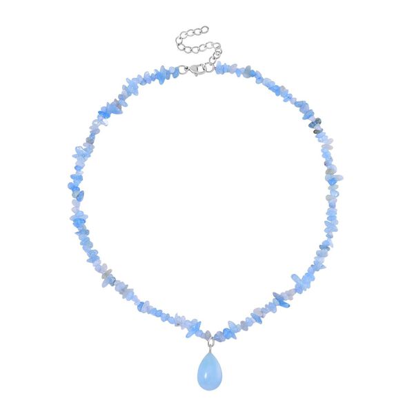 Aquamarin Halskette, 45+5 cm - 85 ct. image number 2