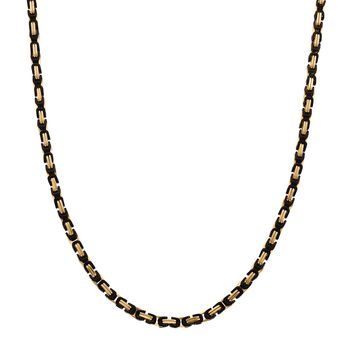 K&ouml;nigskette, Reiner Edelstahl, bicolor, Halskette ca. 50 cm