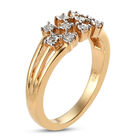 Diamant Ring 925 Silber vergoldet  ca. 0,05 ct image number 4