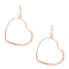 Designer-inspiriert 925 Silber Herz rosévergoldet Ohrringe 2,50g