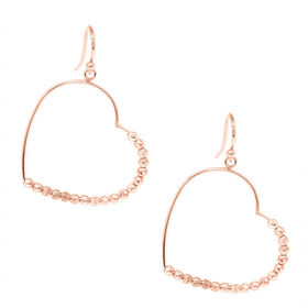 Designer-inspiriert 925 Silber Herz rosévergoldet Ohrringe 2,50g