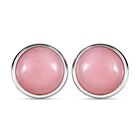 Rosa Opal Ohrringe, 925 Silber platiniert ca. 3.51 ct