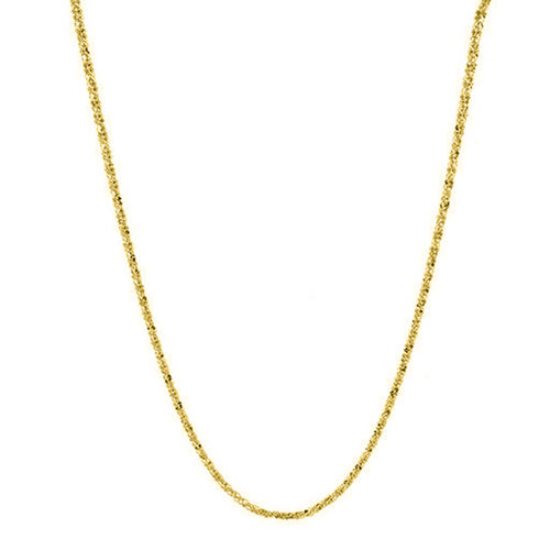 Diamantierte Halskette, ca. 60 cm, 925 Silber Vergoldung ca. 3,70g image number 0