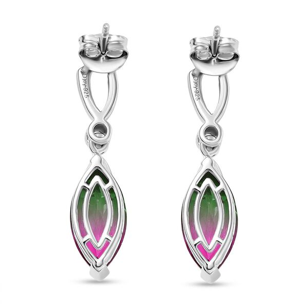 D'Joy Wassermelonen Triplett Quarz und Zirkon Ohrringe - 5,78 ct. image number 5