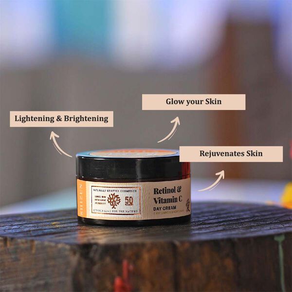 SHIZEN - Retinol & Vitamin C Tagescreme (50g), Parabenfrei, 100% Organisch image number 3