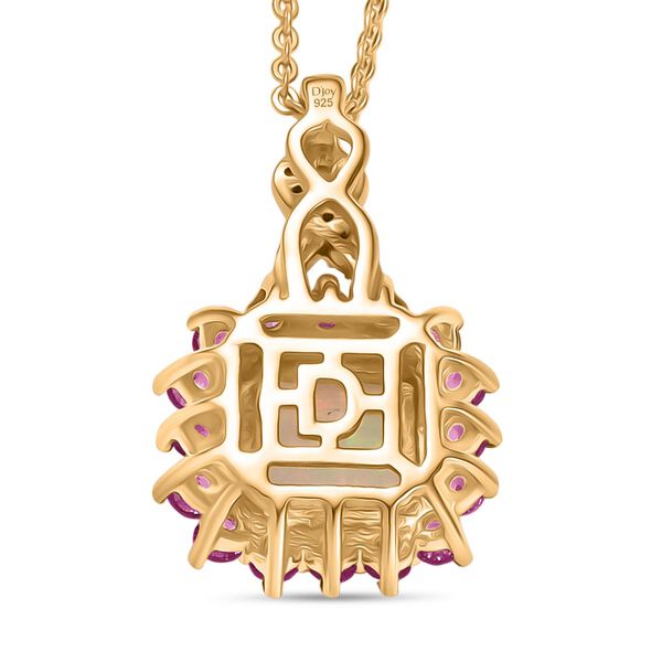 D'Joy &auml;thiopisches Welo Opal, Niassa Rubin und Moissanit Schmuckset image number 5