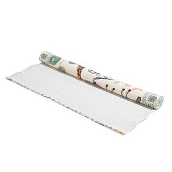 Digitaldruck-Teppich aus Baumwolle und Polyester mit Anti-Rutsch-Beschichtung, 120x180cm, Tiermotiv