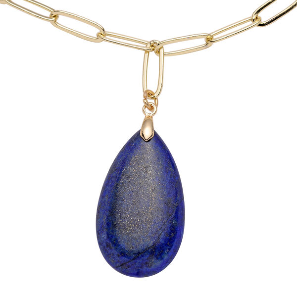 Lapislazuli Halskette, 50 cm, Messing ca. 43.00 ct image number 3