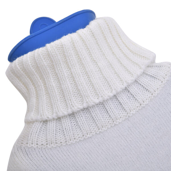 2er-Set W&auml;rmflasche mit Strickbezug, 2000ml und 1 Paar rutschfeste Haussocken mit Sherpa Futter, Einheitsgr&ouml;&szlig;e 18x32 cm&nbsp; image number 5