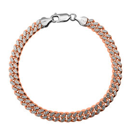 Italienisches 925 Silber rosévergoldet Kette, ca. 50 cm, ca. 46,98g