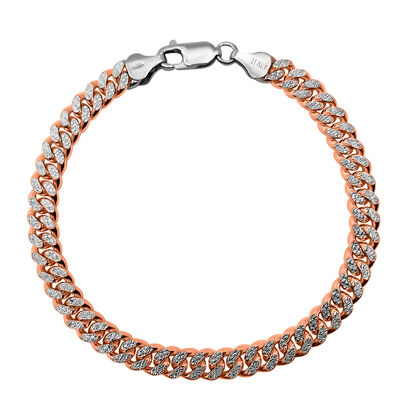 Italienisches 925 Silber ros&eacute;vergoldet Kette, ca. 50 cm, ca. 46,98g
