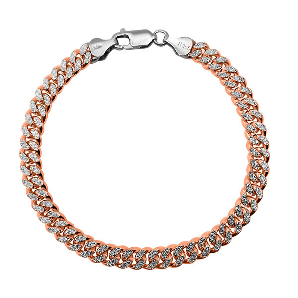 Italienisches 925 Silber ros&eacute;vergoldet Kette, ca. 50 cm, ca. 46,98g