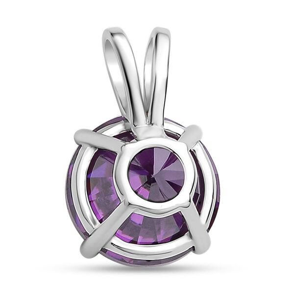 Lila Zirkonia Anh&auml;nger, 925 Silber rhodiniert ca. 5,00 ct image number 5