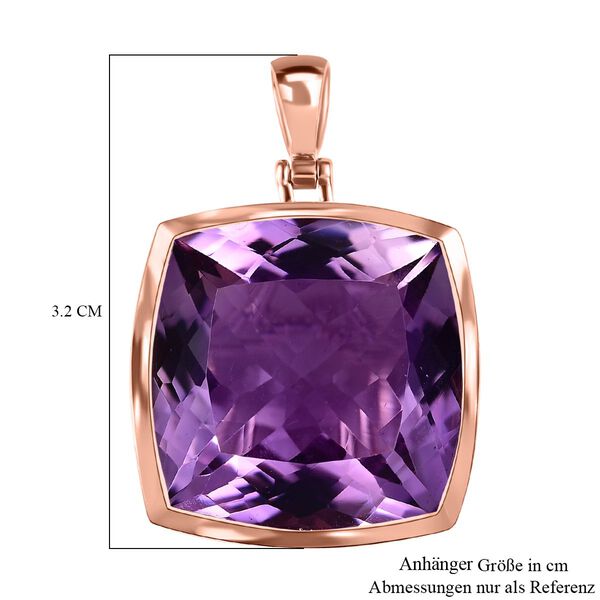 AA Rose de France Amethyst Anhänger - 27,98 ct. image number 6