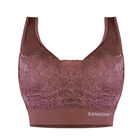 SANKOM - Rückenstütze Haltungskorrektur Push-up Spitzen-BH, Größe L/XL, 90-95 cm, Burgunderrot