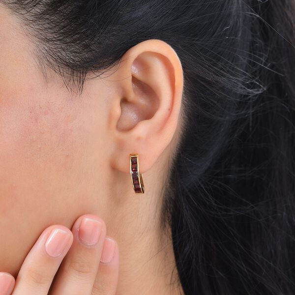 Mosambik Granat Ohrringe - 2,50 ct. image number 3