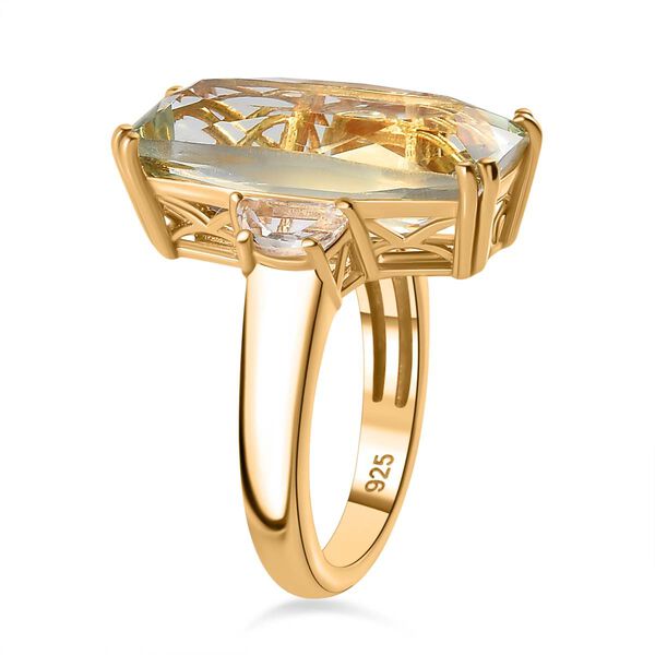 AA Prasiolith und Topas Ring - 11,50 ct. image number 5