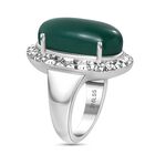Verde Onyx Ring Edelstahl (Größe 18.00) ca. 11,77 ct image number 4