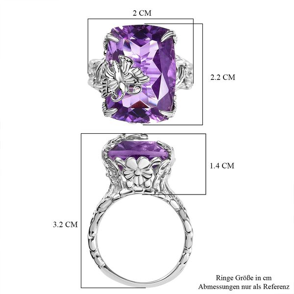 Rosa Amethyst Ring 925 Silber rhodiniert (Gr&ouml;&szlig;e 17.00) ca. 14,83 ct image number 7