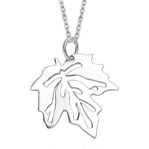 Blatt-Halskette, 45cm image number 0