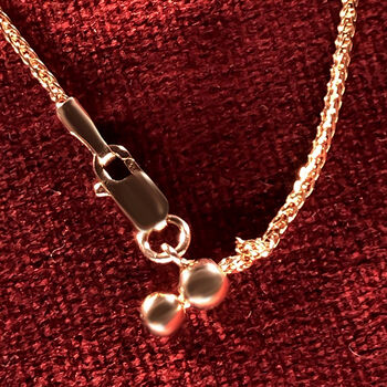 Flexible Spiga-Halskette in ros&eacute;vergoldetem 925 Silber