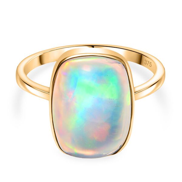 AAA Nat&uuml;rlicher, &auml;thiopischer Welo Opal Ring in 375 Gold - 4,24 ct.