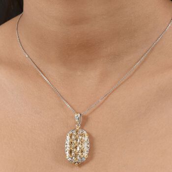 Citrin Anh&auml;nger Messing ca. 4.41 ct