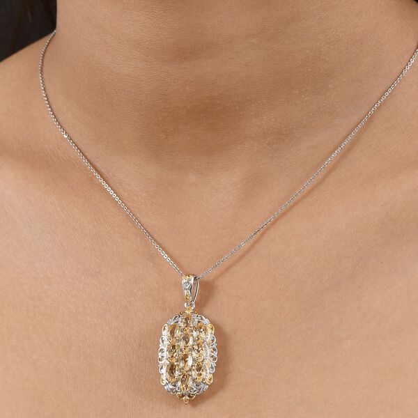 Citrin Anh&auml;nger Messing ca. 4.41 ct image number 3