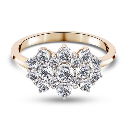 Diamant zertifiziert I2-I3 Ring 375 Gelbgold image number 0
