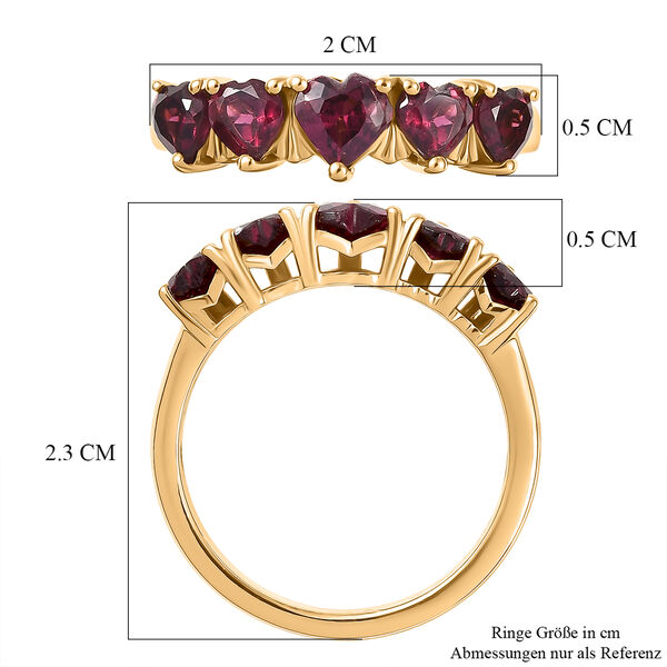 D'Joy AA nat&uuml;rlicher Rhodolith Granat Ring - 1,97 ct. image number 7