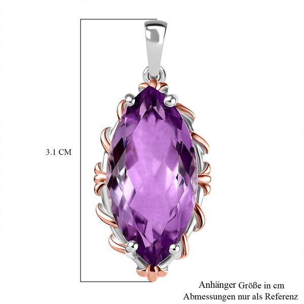 AA Rose De France Amethyst Anh&auml;nger - 7,40 ct. image number 6