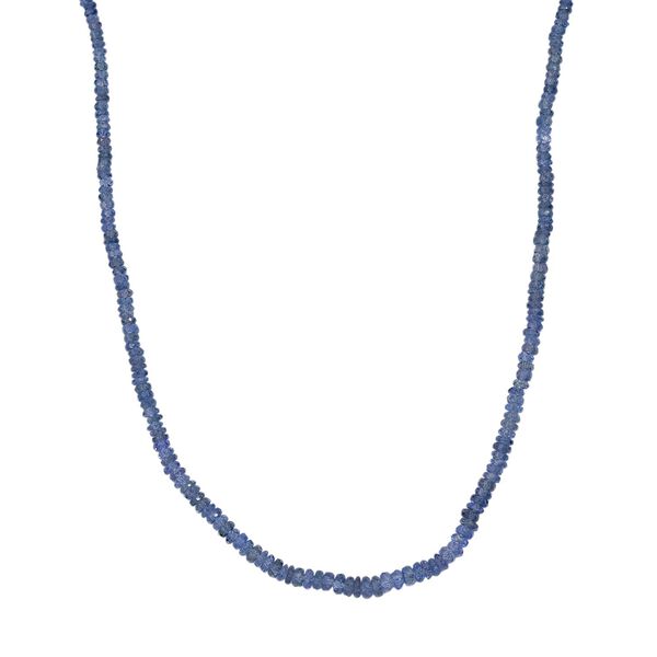 AAAA ceylonfarbene Saphir 45cm Halskette in 950 Platin - 47,98 ct.