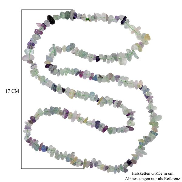 Mehrfarbige Fluorit Kette, 76 cm ca. 320.00 ct image number 5