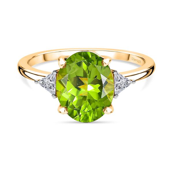 D'Joy Peridot und Moissanit Ring - 2,95 ct. image number 0