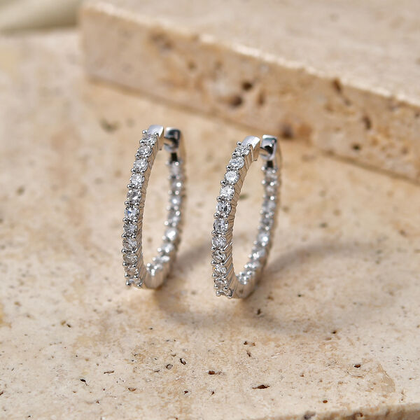 LUXURIANT DIAMOND - Lab Grown Diamant SI-GH Ohrringe 925 Silber Rhodiniert ca. 0,96 ct. image number 1