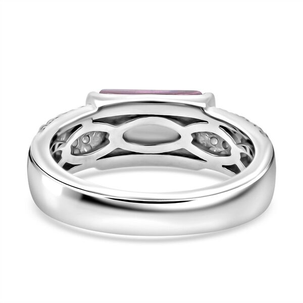 LUSTRO STELLA - Rosa Zirkonia, Wei&szlig;er Zirkonia Ring 925 Silber rhodiniert (Gr&ouml;&szlig;e 21.00) 6.87 ct image number 5