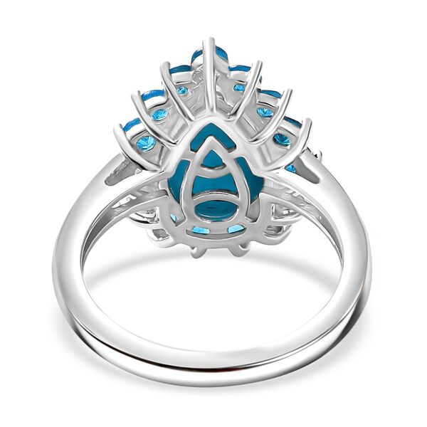 AA Sleeping Beauty T&uuml;rkis und Neon Apatit Ring - 4,09 ct. image number 6