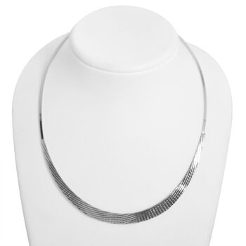 Mini Kleopatra Halskette in 925 Silber, 45 cm